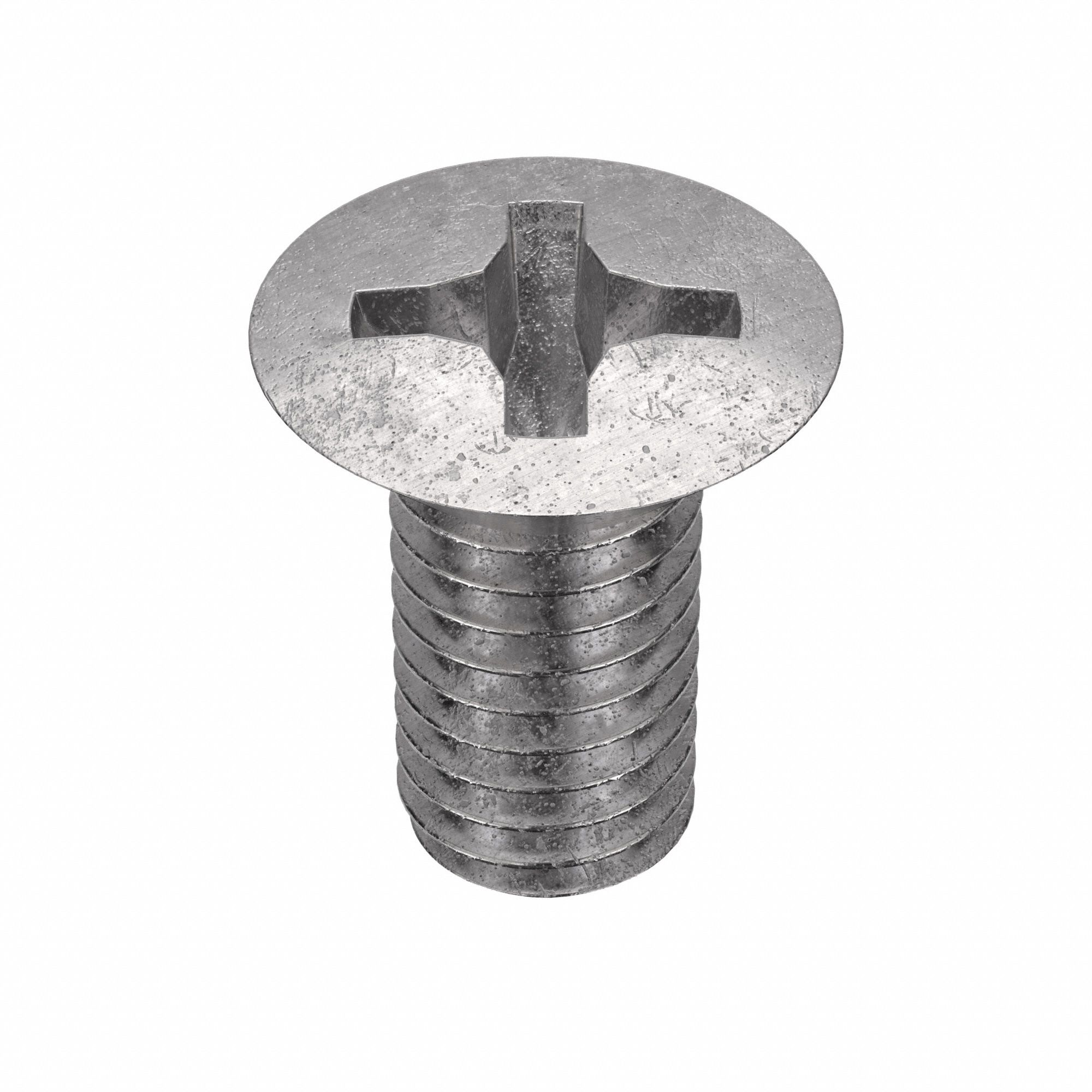 Machine Screw: M6x1.00 Thread Size, 10 mm Lg, 18-8, Stainless Steel, Plain, Oval, Phillips, 100 PK
