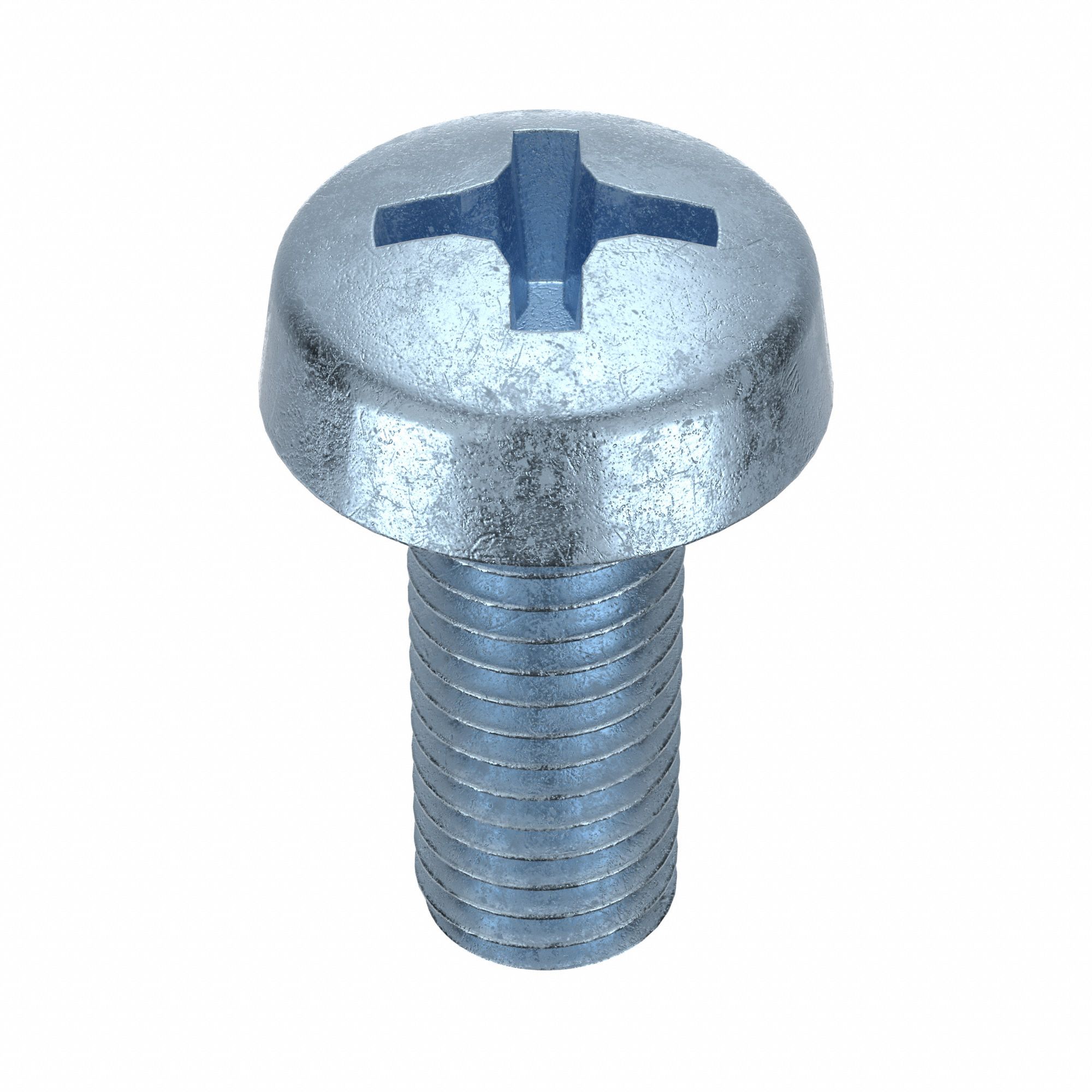 Machine Screw: M10x1.50 Thread Size, 25 mm Lg, Class 4.8, Steel, Zinc-Plated, Cheese, 25 PK
