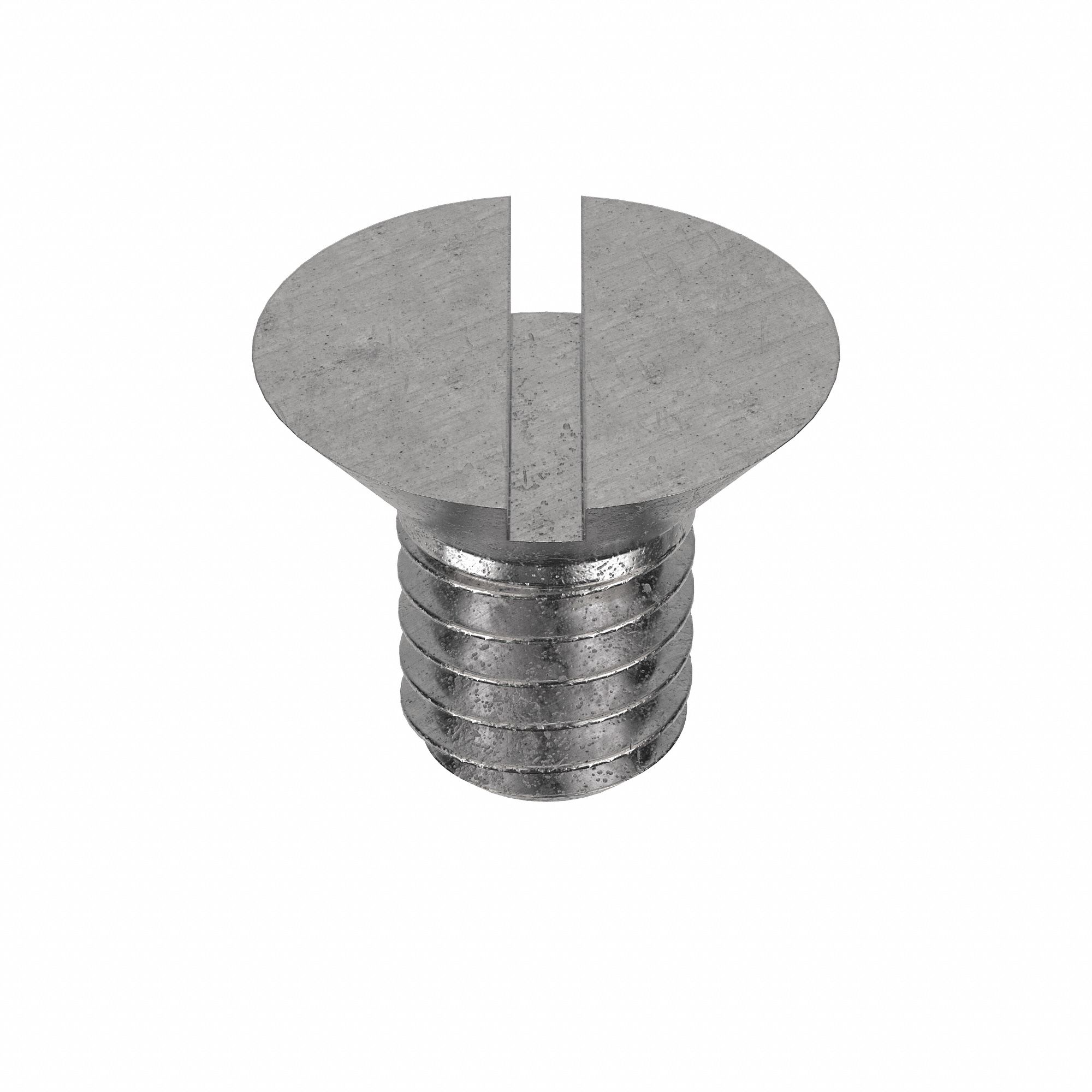 Machine Screw: 5/16"-18 Thread Size, 1/2 in Lg, 18-8, Stainless Steel, Plain, Flat, Slotted, 25 PK