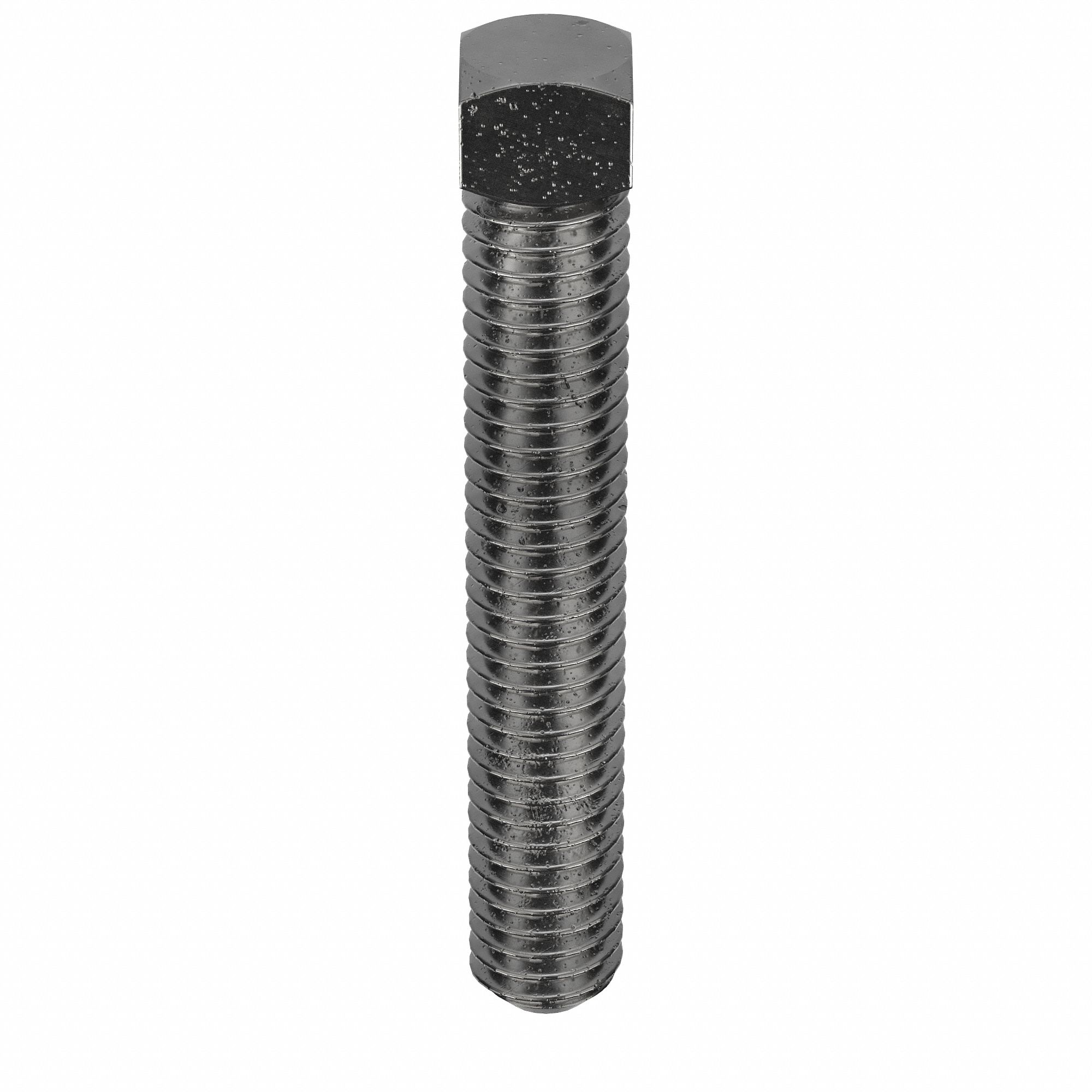 Socket Set Screw: 3/8"-16 Thread Size, 2 1/2 in Overall Lg, Cup pt, Steel, Plain, 25 PK