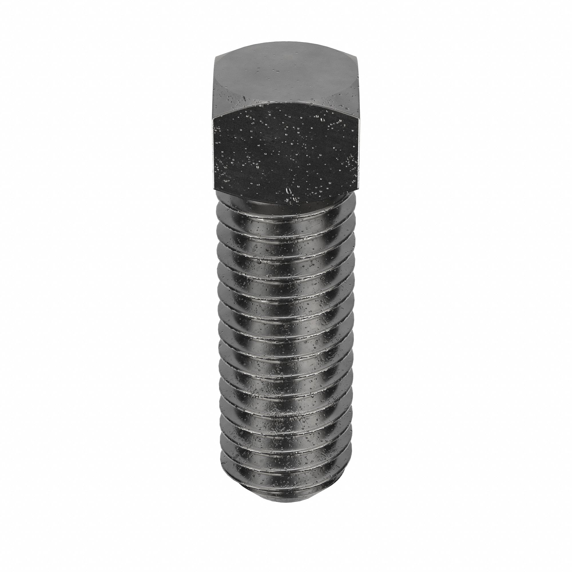 Socket Set Screw: 7/16"-14 Thread Size, 1 1/2 in Overall Lg, Cup pt, Steel, Plain, 25 PK