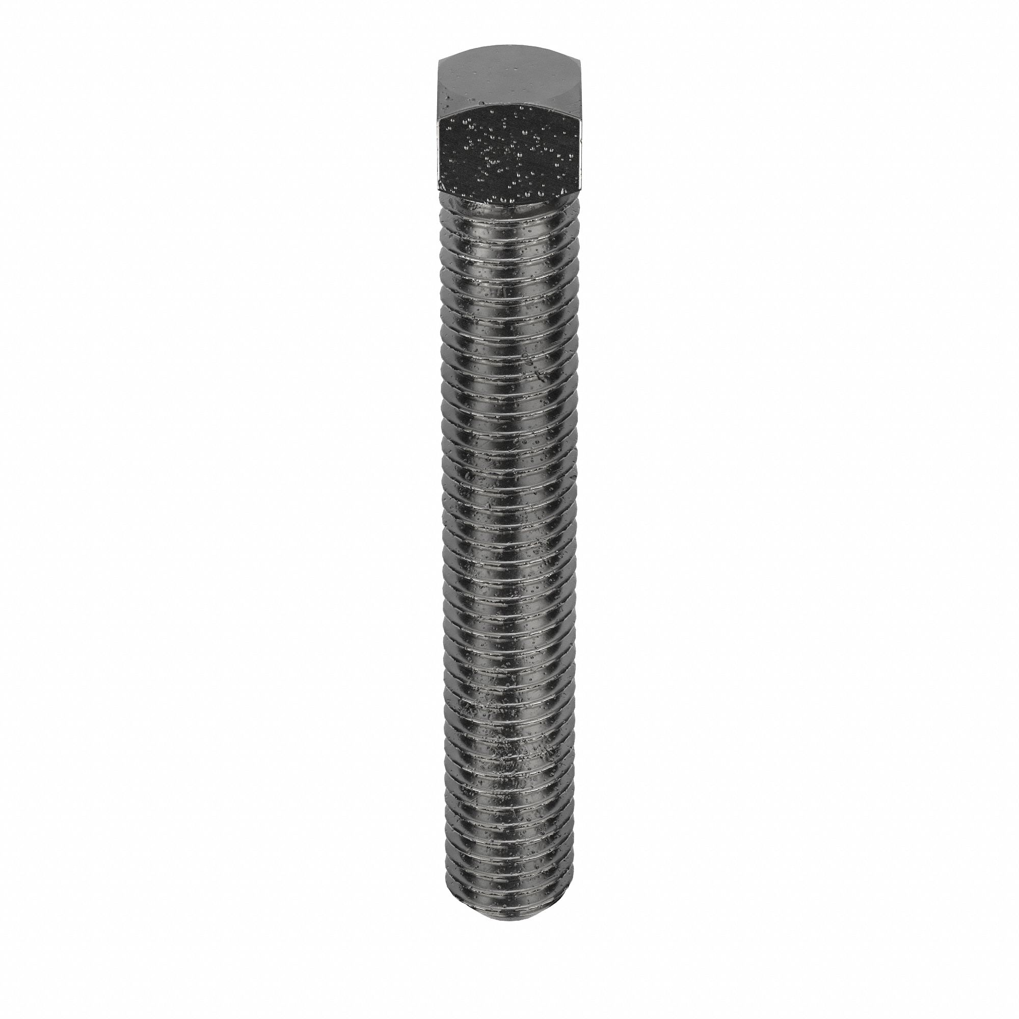 Socket Set Screw: 1/2"-13 Thread Size, 3 1/2 in Overall Lg, Cup pt, Steel, Plain, 10 PK