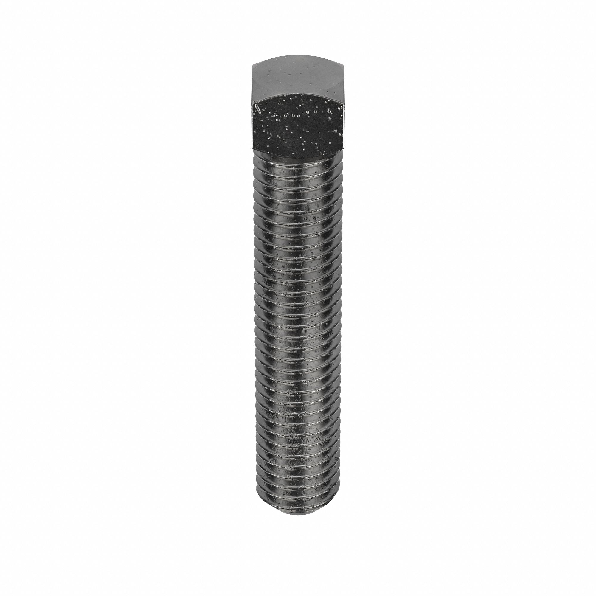 Socket Set Screw: 5/8"-11 Thread Size, 3 1/2 in Overall Lg, Cup pt, Steel, Plain, 5 PK