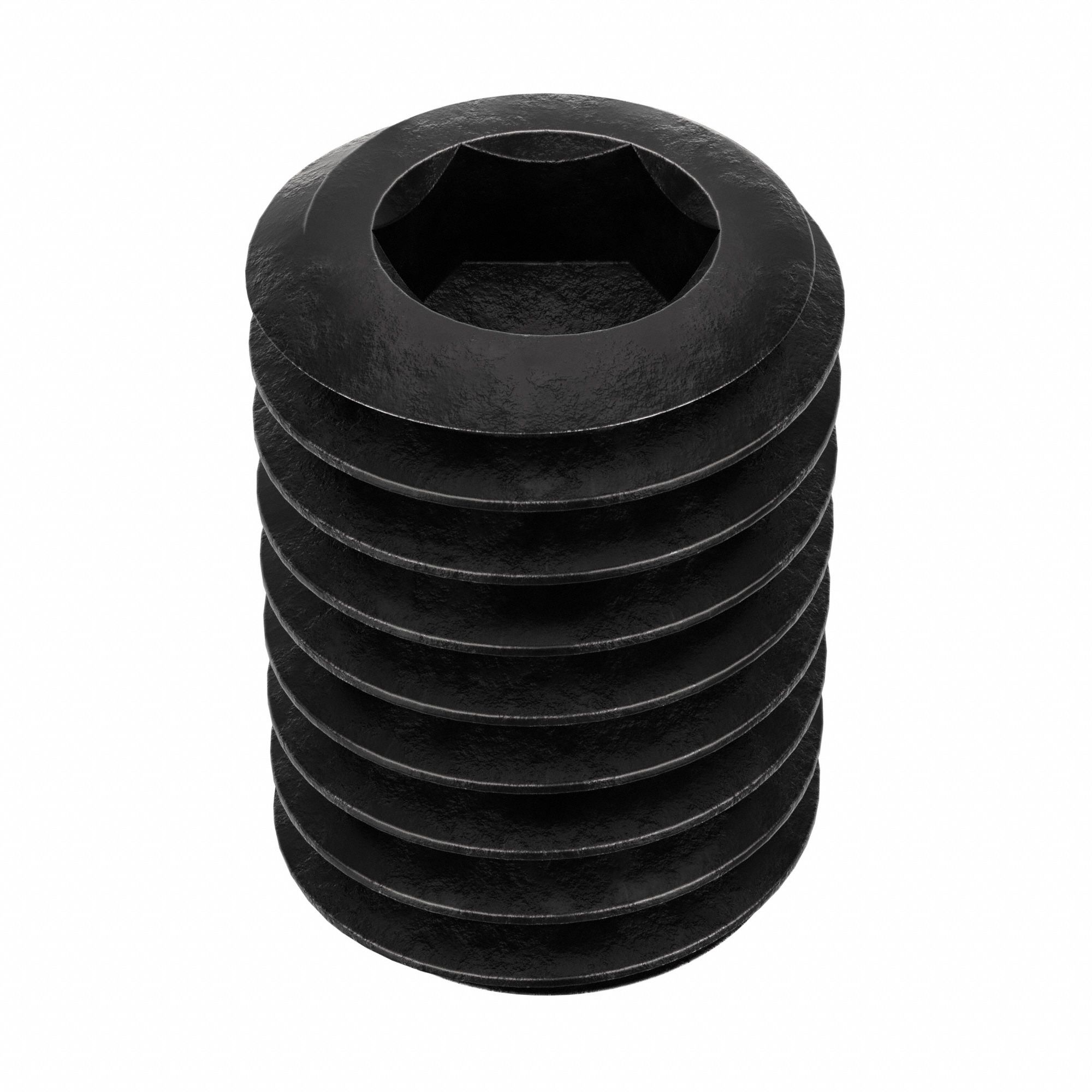 Socket Set Screw: 1/2"-13 Thread Size, 3/4 in Overall Lg, Cup pt, Alloy Steel, Black Oxide, 25 PK