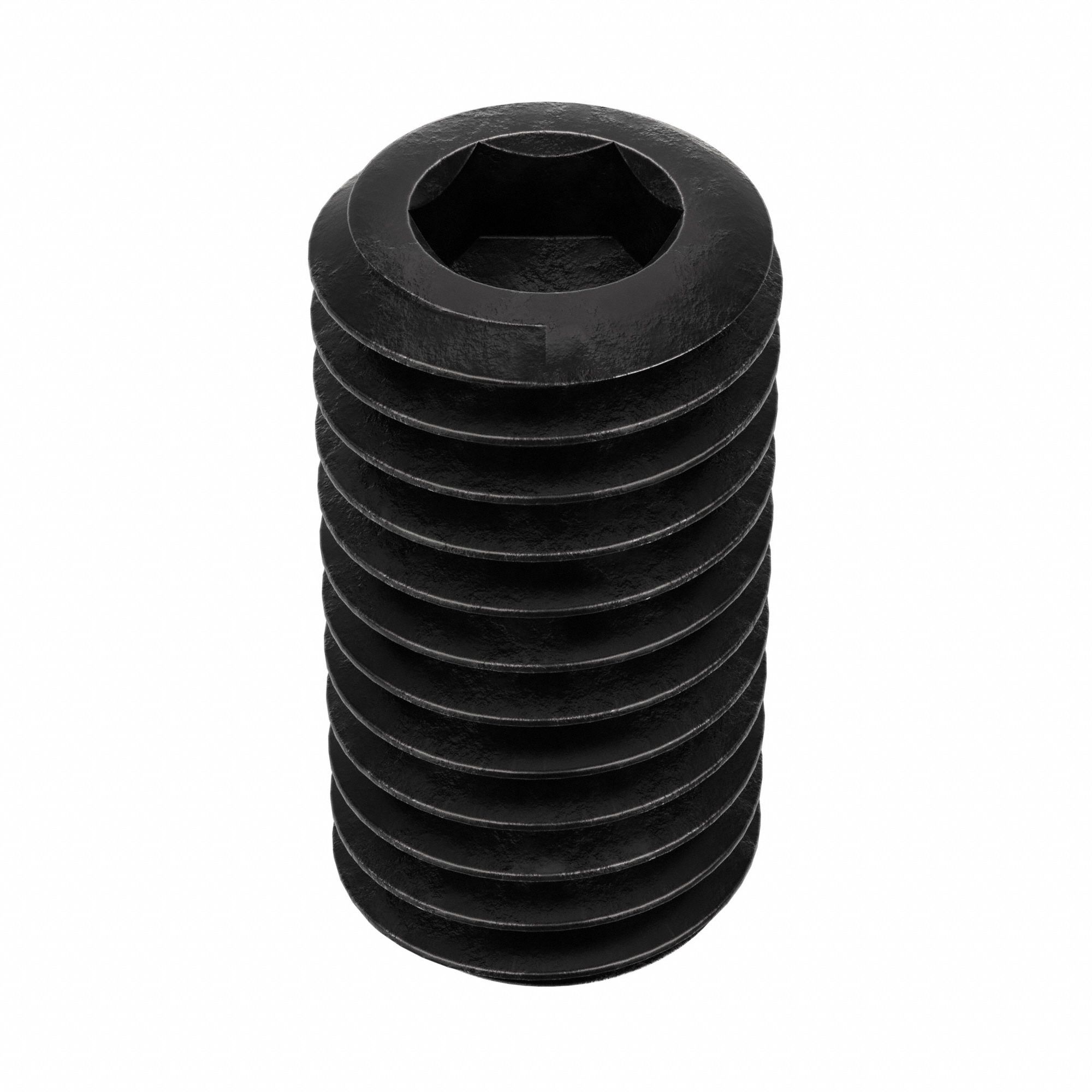 Socket Set Screw: 1/2"-13 Thread Size, 1 in Overall Lg, Cup pt, Alloy Steel, Black Oxide, 25 PK