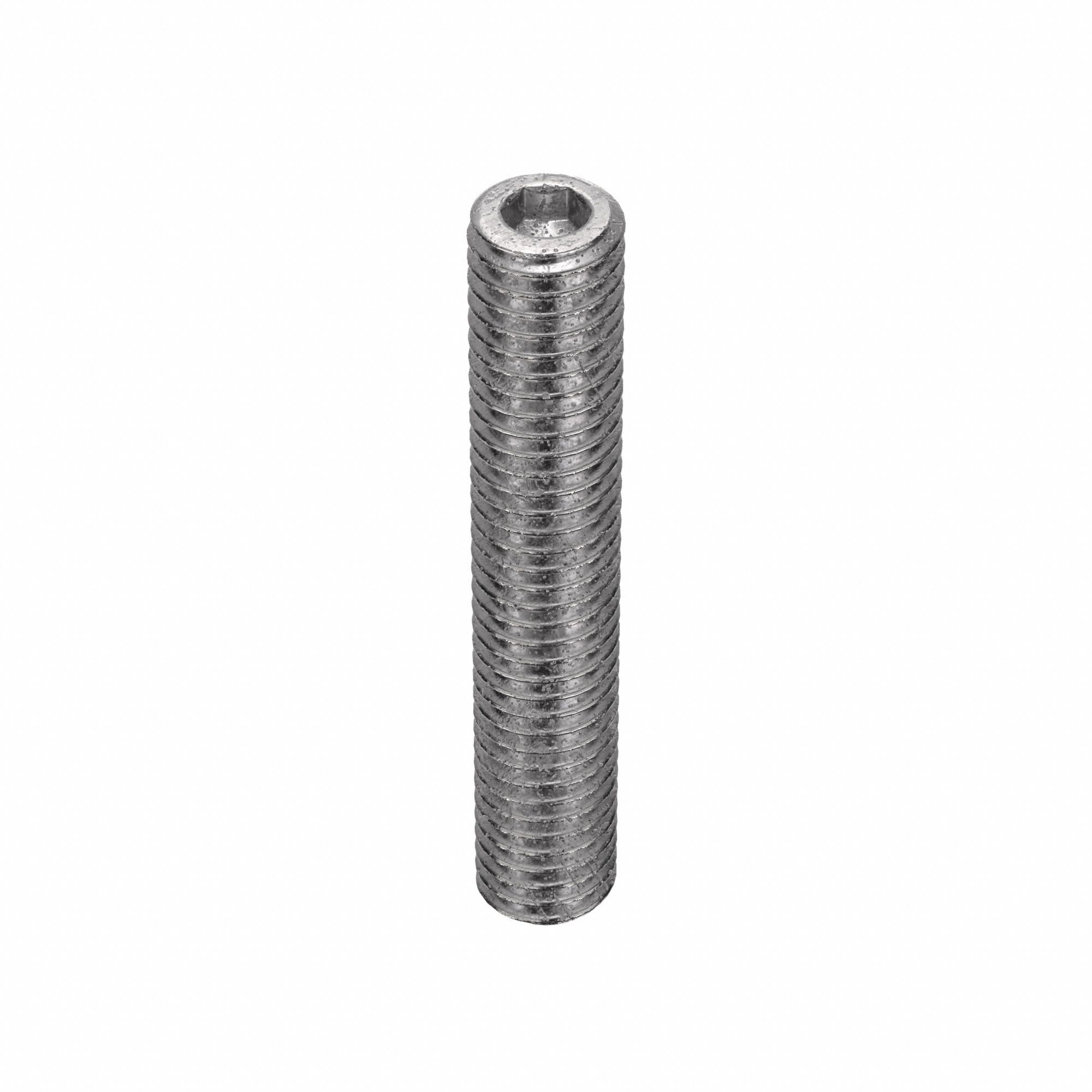 Socket Set Screw: M5x0.8 Thread Size, 30 mm Overall Lg, Cup pt, Stainless Steel, Plain, 100 PK