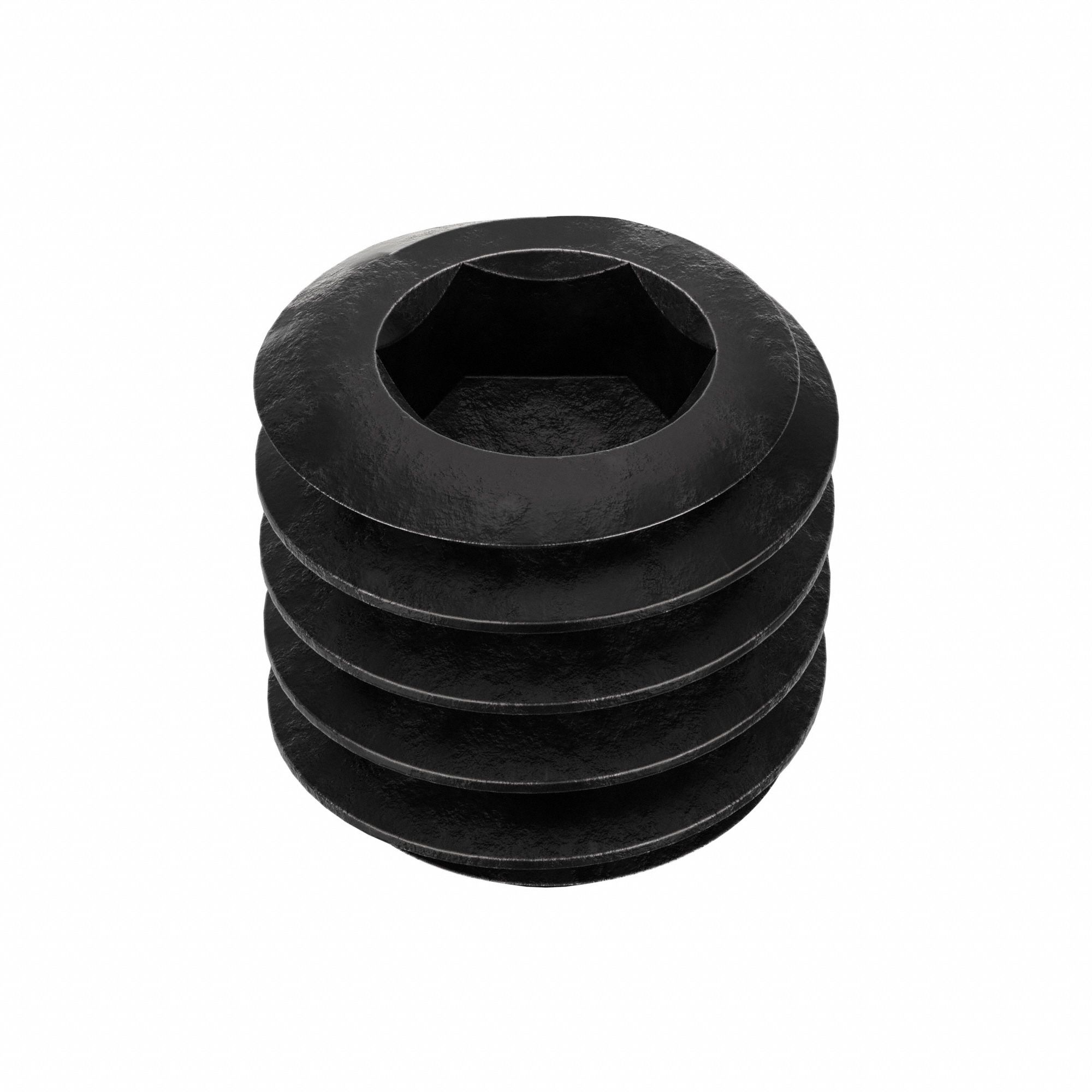 Socket Set Screw: 5/16"-18 Thread Size, 5/16 in Overall Lg, Flat pt, Alloy Steel, Socket, 100 PK