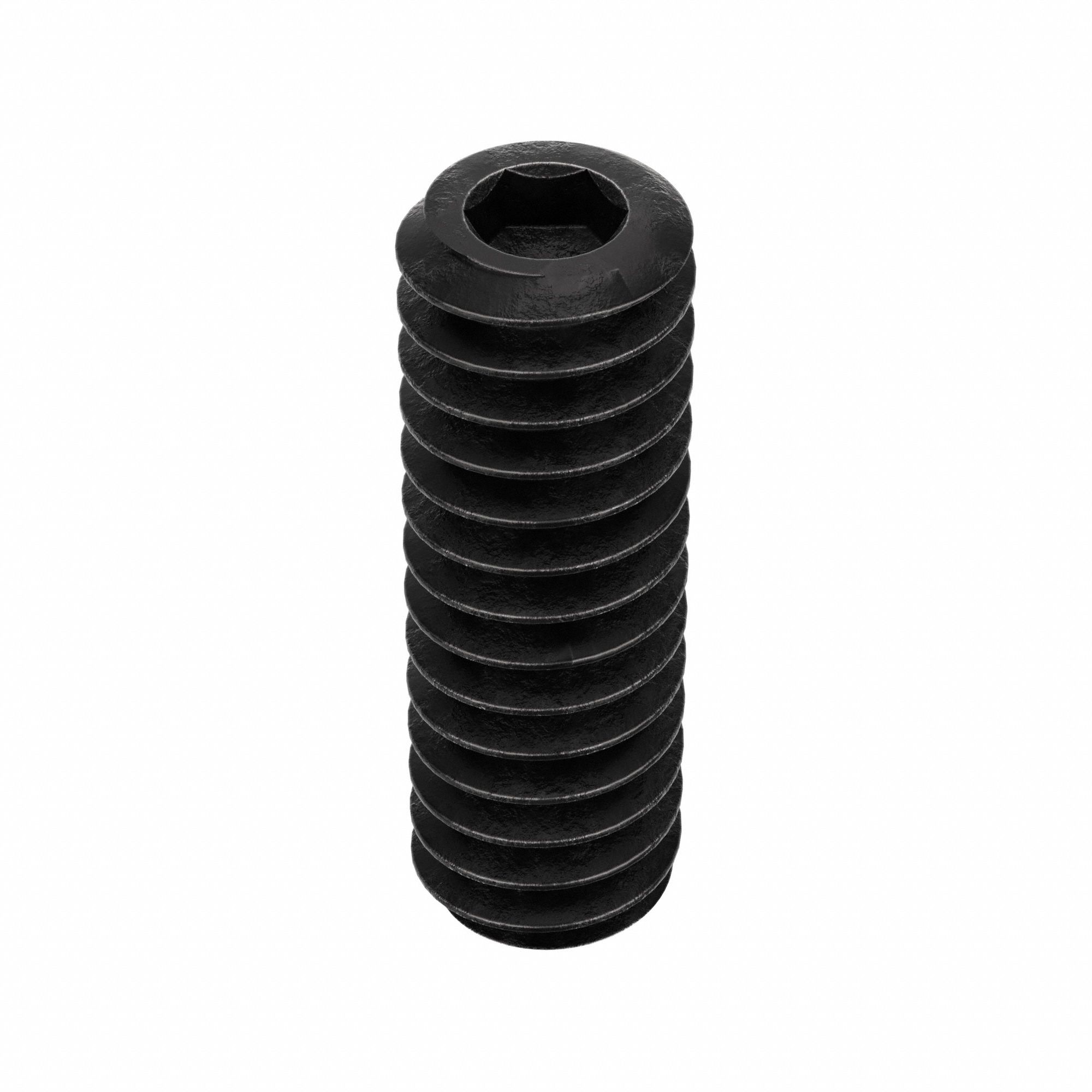 Socket Set Screw: #3-48 Thread Size, 5/16 in Overall Lg, Cup pt, Alloy Steel, Black Oxide, 100 PK