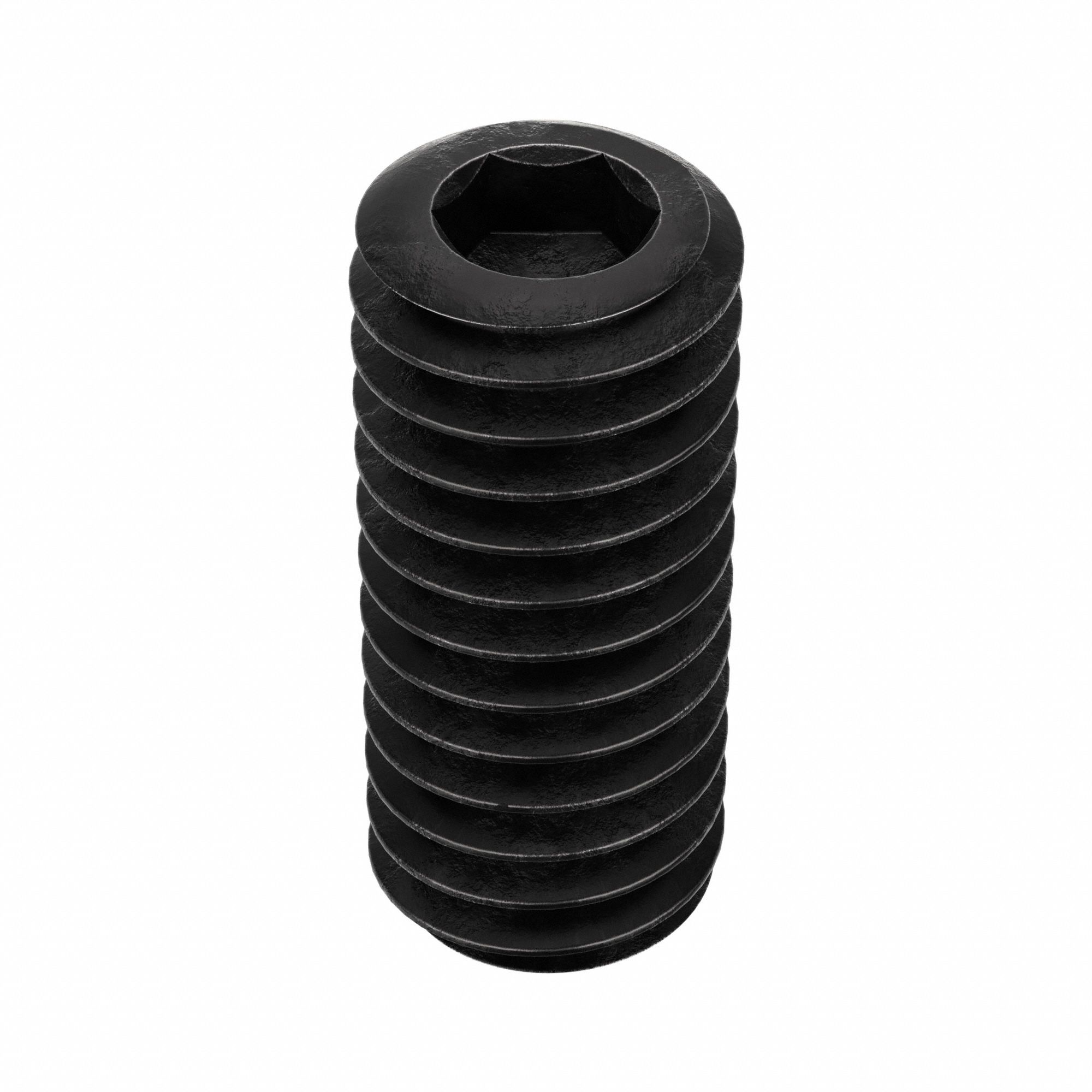 Socket Set Screw: 5/16"-18 Thread Size, 3/4 in Overall Lg, Oval pt, Alloy Steel, Black Oxide, 100 PK