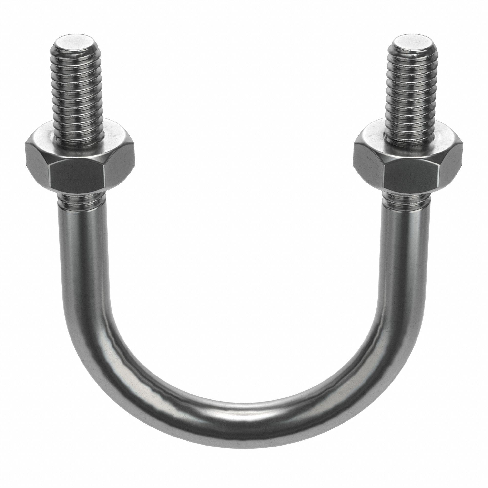 STANDARD U-BOLT, 304 STAINLESS STEEL, PLAIN FINISH, ¼