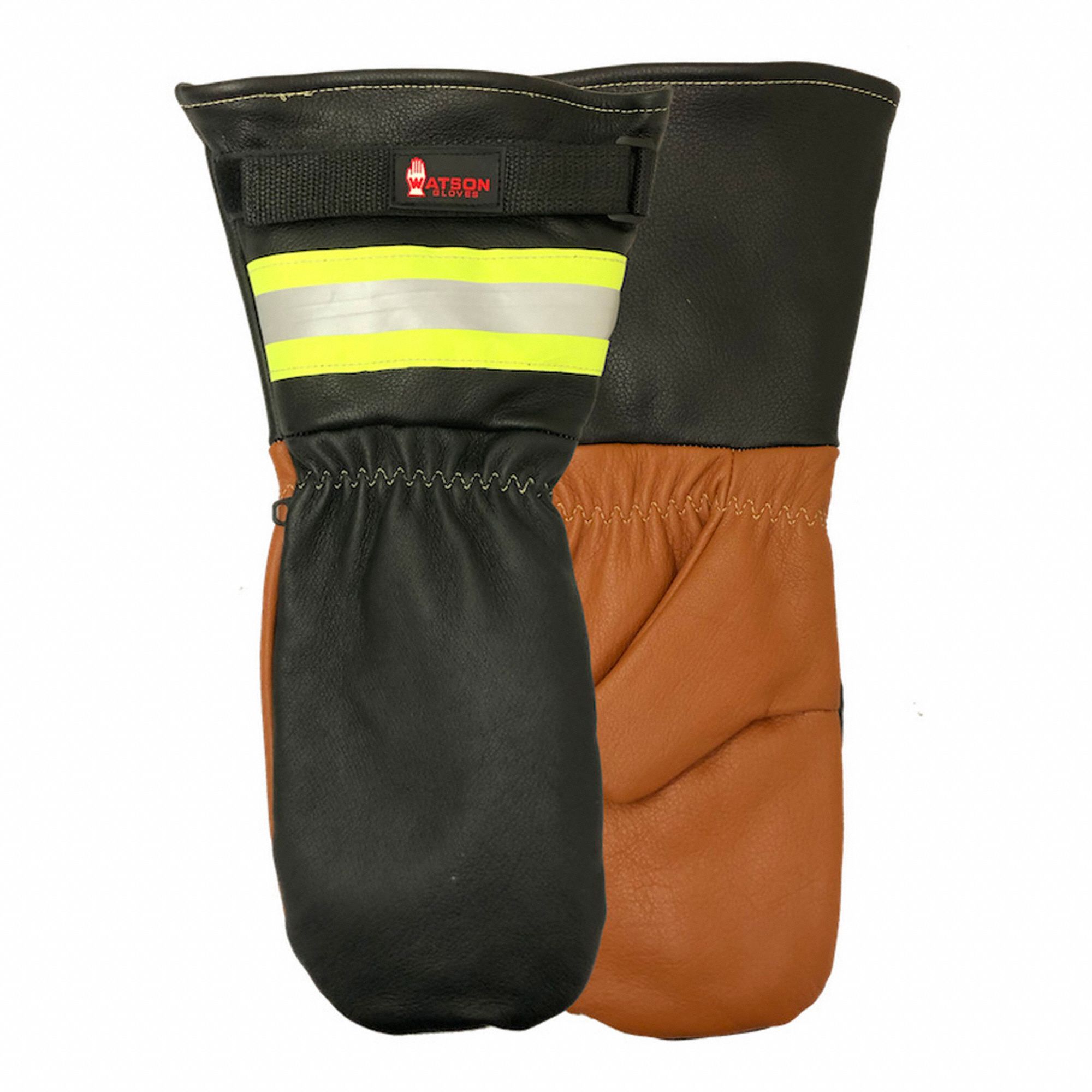 GLOVES, GAUNTLET CUFF/HOOK AND LOOP, SZ LARGE/9/12 IN, TAN, PIGSKIN/SHERPA/LEATHER