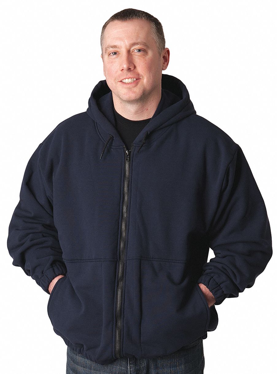 Flame-Resistant Hooded Sweatshirt - Grainger