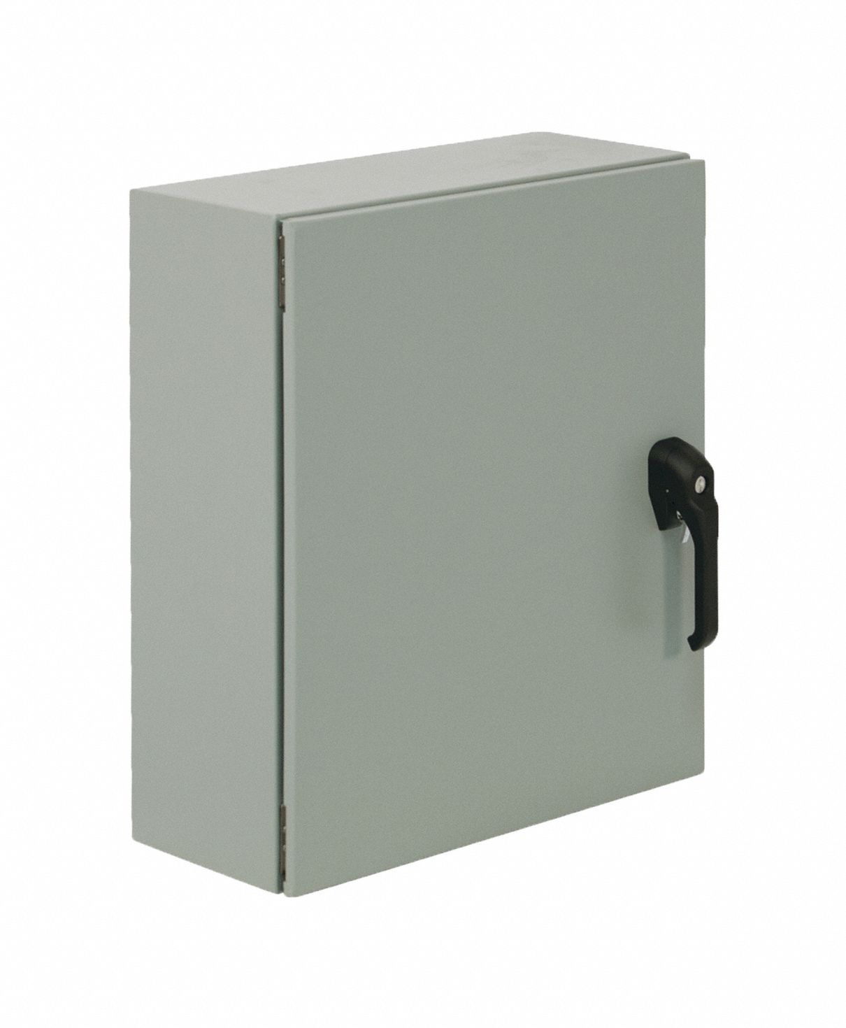 Enclosure: Steel, 24 in x 16 in x 8 in, NEMA 12/13/3R/4, Solid Cover, Hinged, Painted