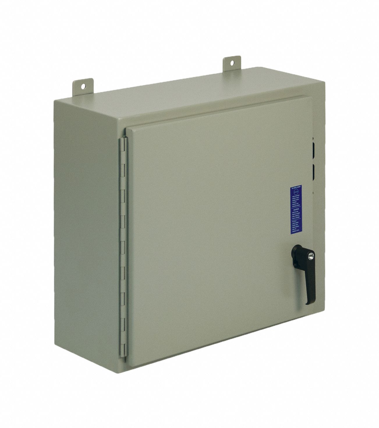 Disconnect Enclosure: NEMA 12/13, Powder-Coated Steel, 20 in x 21 in x 8 in, Handle