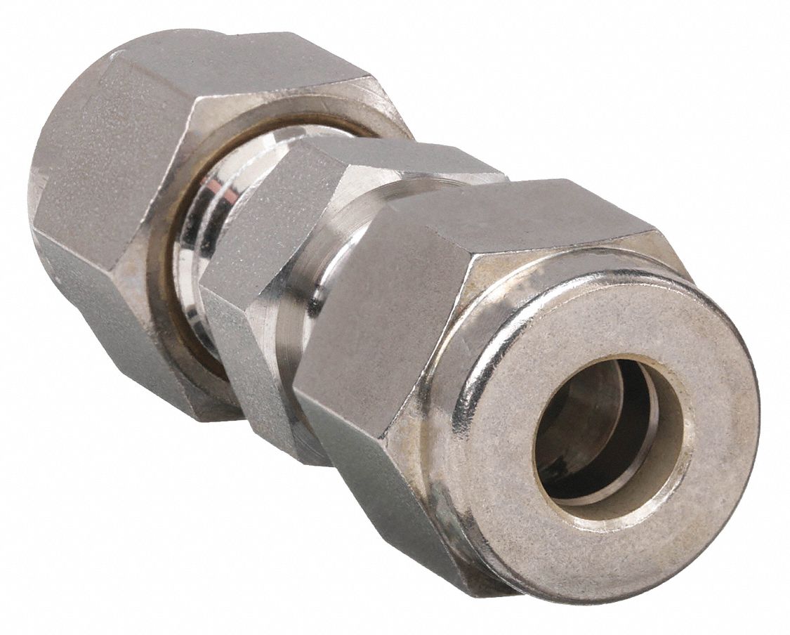 Compression Fitting Union: 1/2 in OD x 1/2 in OD Fitting Size, Compression x Compression
