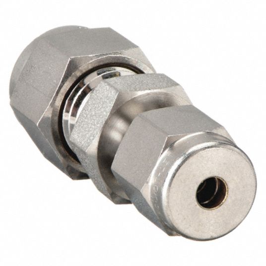 3/4 in. x 3/8 in. Tube O.D. - Reducing Union - Double Ferrule - 316  Stainless Steel Compression Tube Fitting