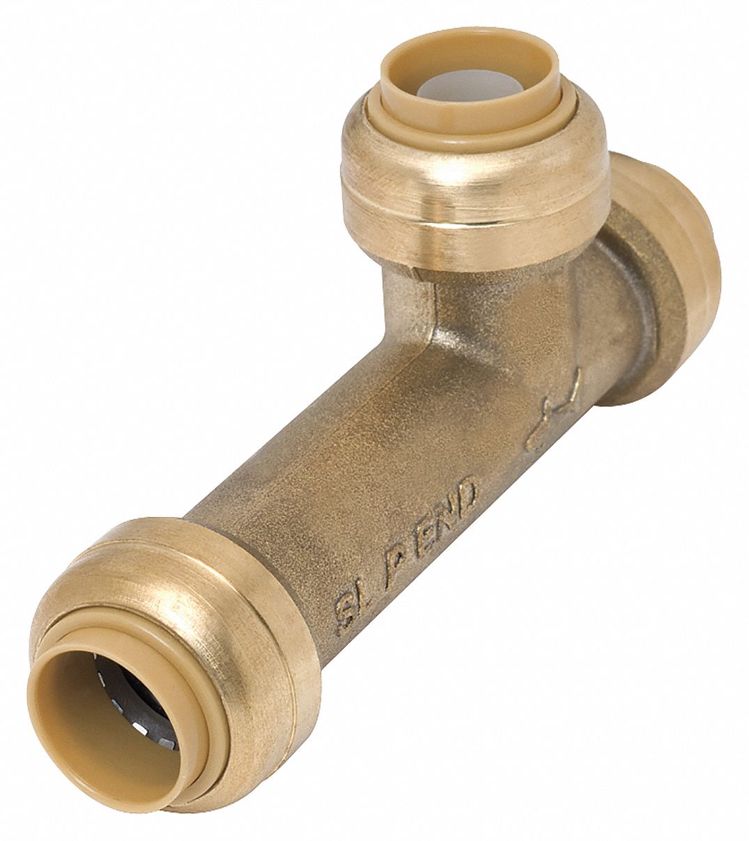 SHARKBITE Slip Tee, Tube Fitting Material DZR Brass, Fitting Connection