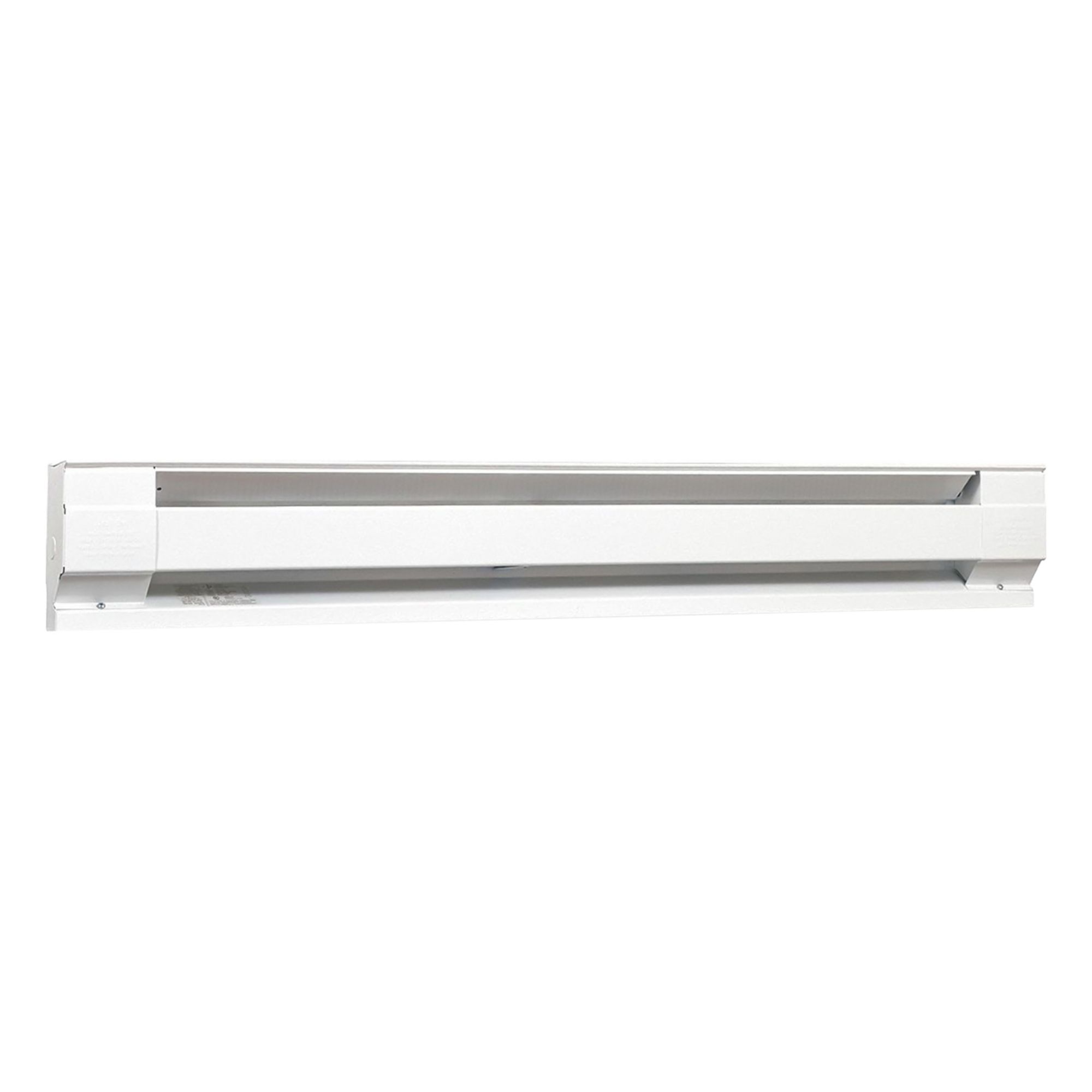 Electric Baseboard Heater: Residential Grade, 937W/1250W, White, Conventional Housing, Wall