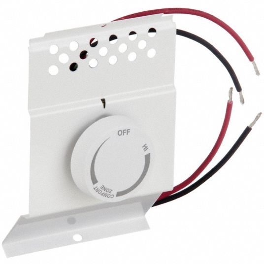 CADET, White, 120/208/240V AC, Electric Baseboard Heater Thermostat