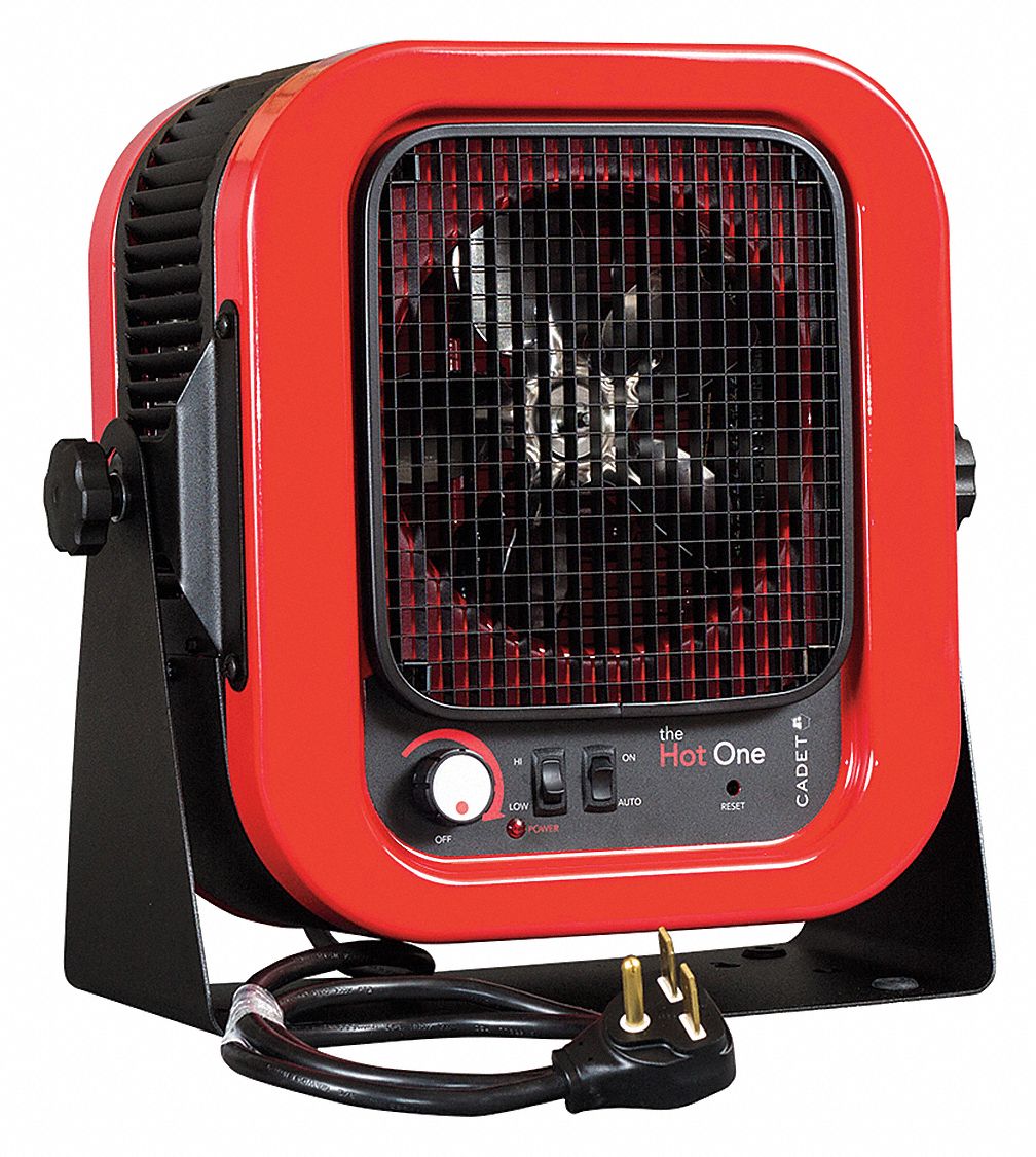 CADET Electric Utility Heater, 240VAC, kW 5.0/3.3, BtuH 17,060/11,372 ...