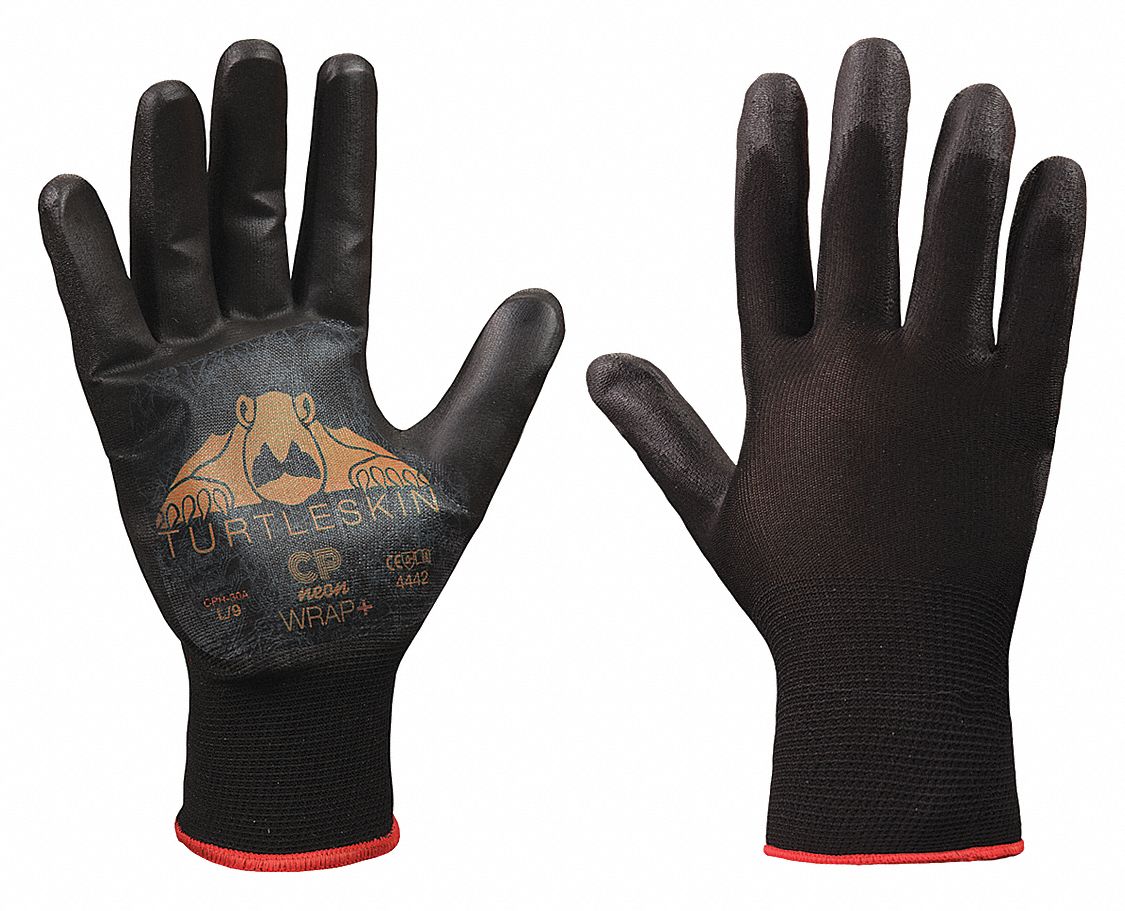 TURTLESKIN Cut Resistant Gloves, Blk, Nitrile, XL, PR 31LK90CPR30A