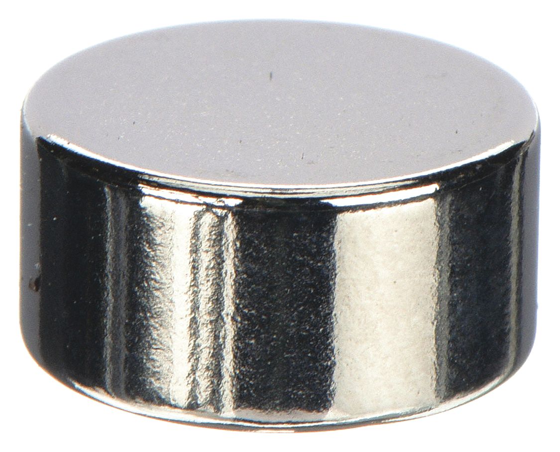 DISC MAGNET,13 LBS.,NICKEL PLATING