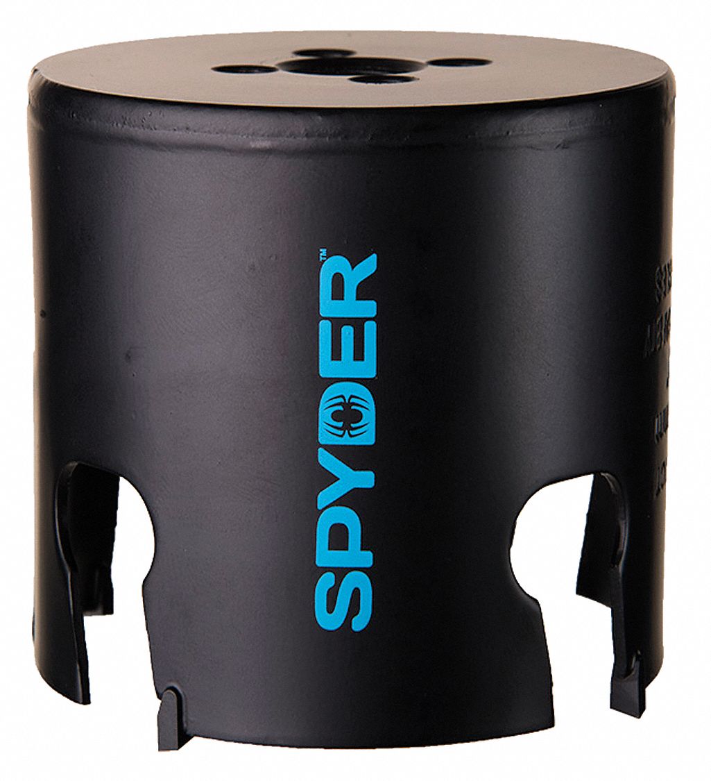 Hole Saw: 3 5/8 in Saw Dia., 1 Teeth per Inch, 2 in Max. Cutting Dp, 1/2"-18 Thread Size