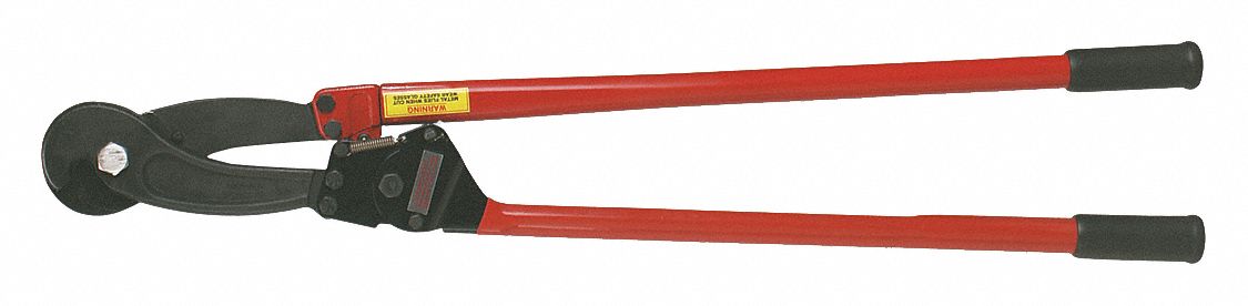 WIRE ROPE RATCHET CUTTER, STEEL HANDLE, SHEAR, FOR 5/8 IN MAX DIA DATA CABLE