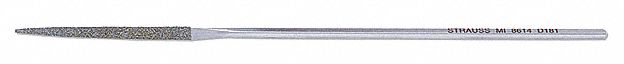 Escapement File: Triangular, 170_200 Grit, 1 1437/2500 in Lg without Tang, 1/8 in Wd, 1/8 in Thick