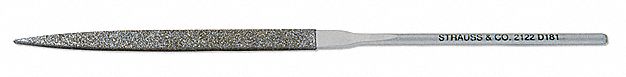 Rectangular, 80_100 Grit, Needle File - 31LY31|NF2122D181 - Grainger