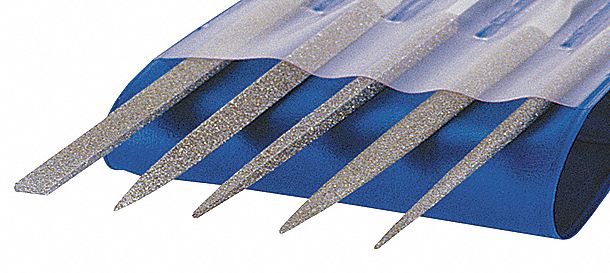 STRAUSS Needle File Set: Equaling/Half Round/Round/Square/Triangular ...