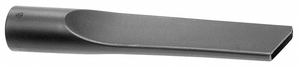 Crevice Tool: Polypropylene, For 1 1/8 in Hose Dia, 10 in Lg, 2 in Wd, 2 in Dp, 2 in Dia, Std