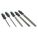 FILE SET, 10 IN FLAT/6 IN SLIM TAPER/8 IN HALF ROUND/8 IN MILL/8 IN ROUND, INCLUDES HANDLE, 5 PIECES