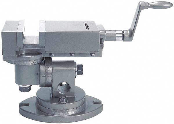 Dayton Cross Vise, Black, 6\" Jaw Width, 2\" Throat Depth, 2000 Lbs Tensile Strength