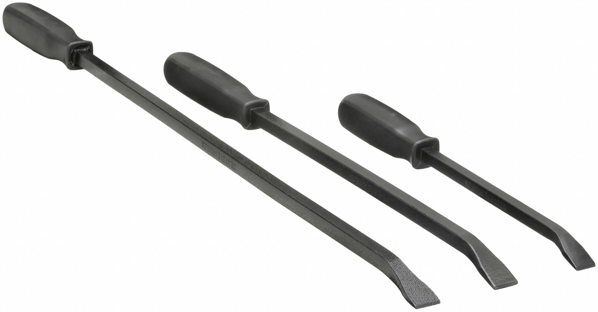 PRY BAR,CURVED,HIGH CARBON STEEL,3PCS.