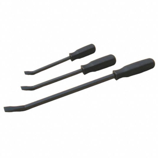 WESTWARD Screwdriver Handle Pry Bar Set Chisel End, 12 in_18 in_25 in