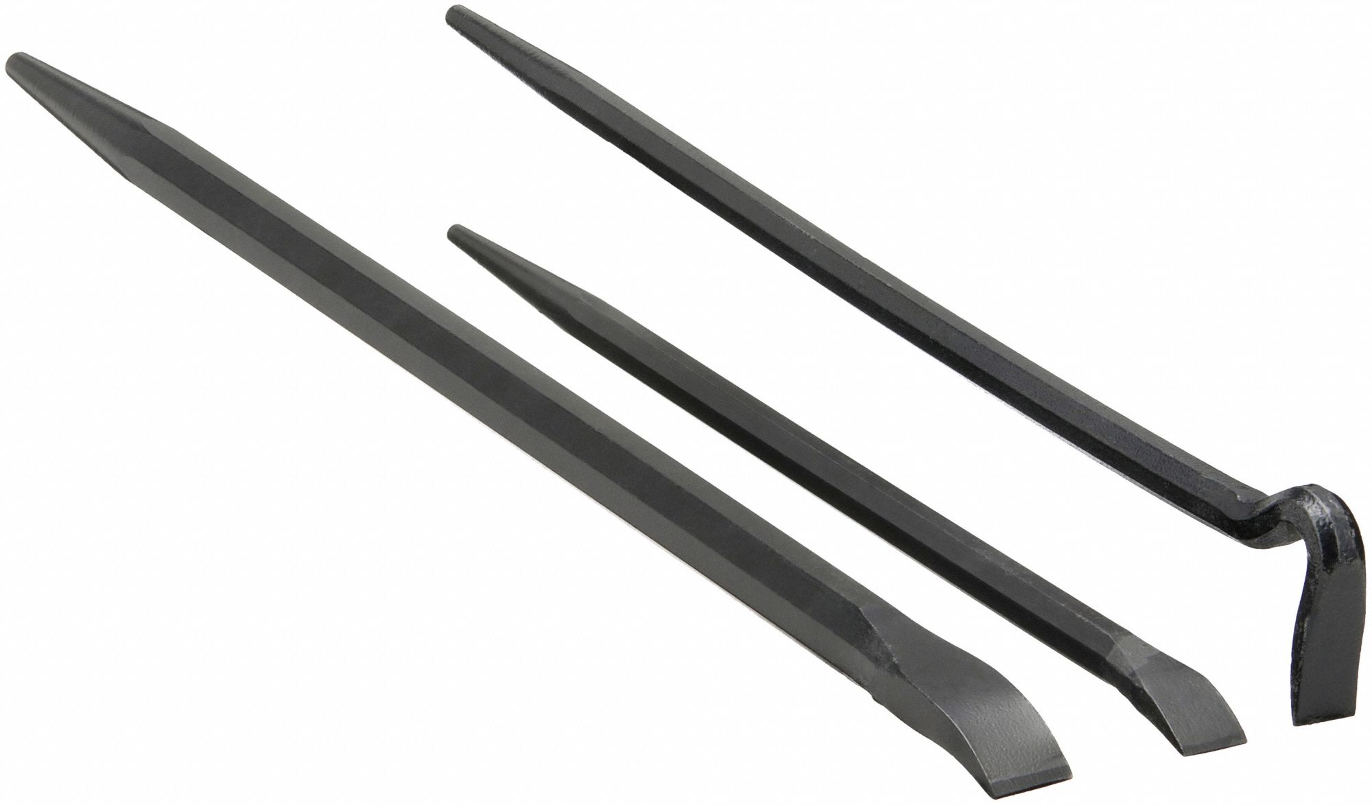 PRY BAR,CURVED,HIGH CARBON STEEL,3PCS.