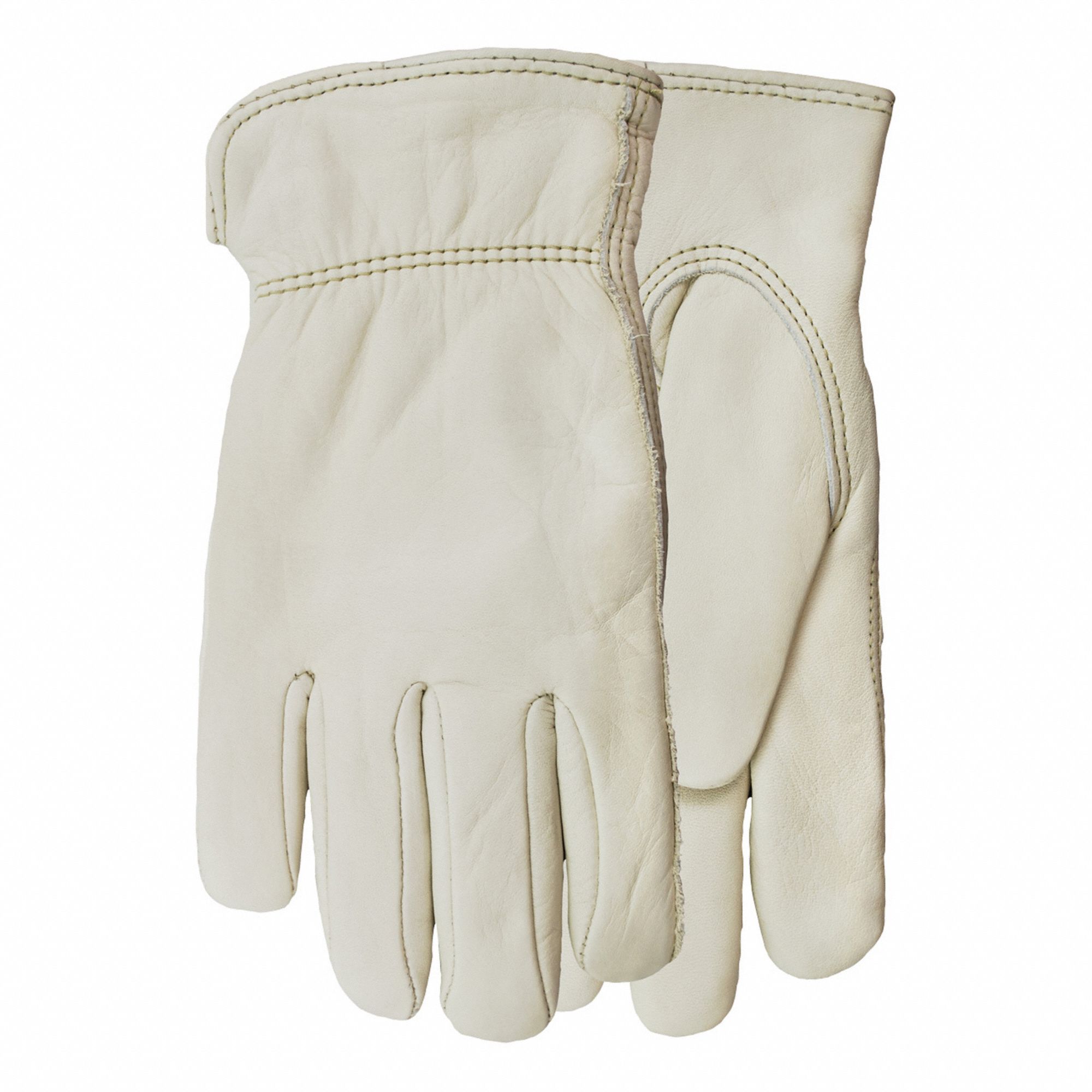 GANTS CUIR,STYLE CONDUCTEUR,POUCE RAPPORTÉ,M/TLE 8,CUIR VACHE/DBLR THINSULATE C100,PAIRE