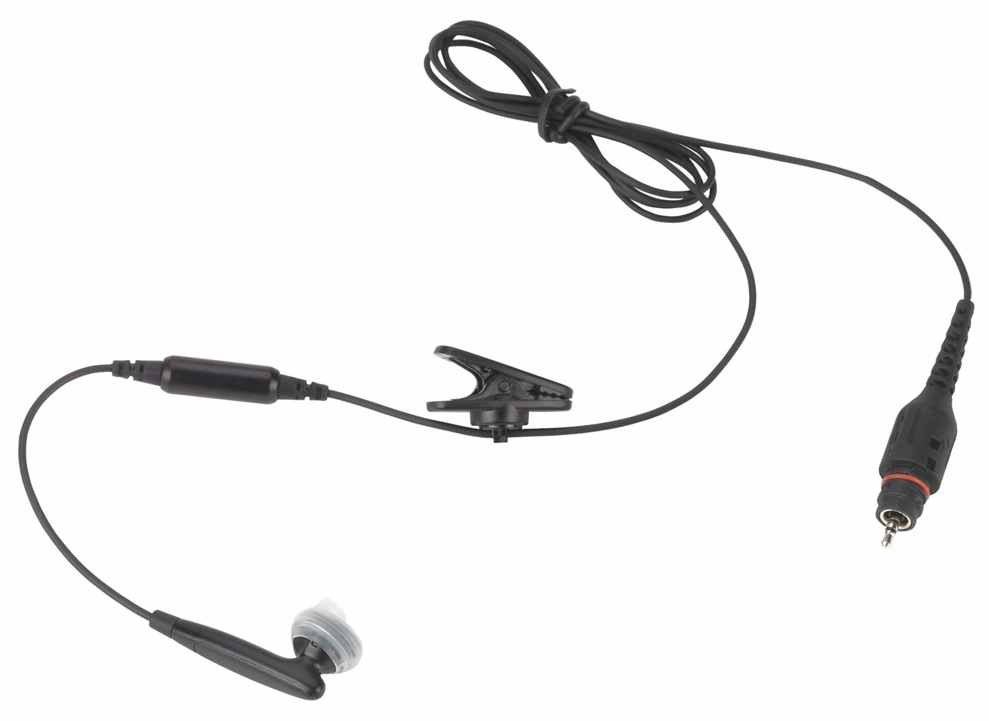 EARBUD,PUSH TO TALK,2-PIN CONNECTOR,BLK