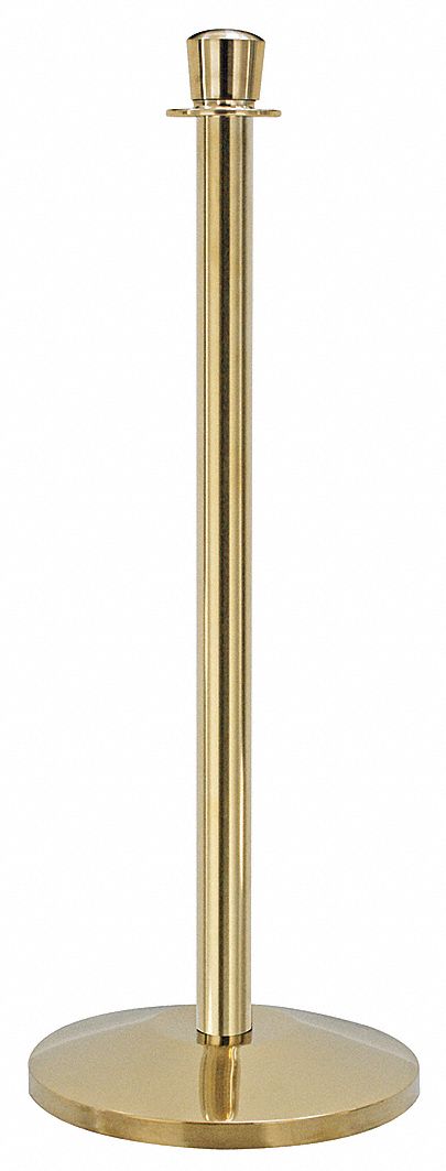 Urn Top Rope Post, Polished Brass, Polished Brass Post Finish, 39 in Height