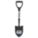 ROUND POINT SHOVEL, STEEL BLADE, 16 GAUGE, D-GRIP HANDLE TYPE, WOOD HANDLE
