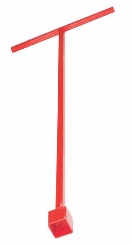 Operating Wrench: 2 1/4 in Size, T-Handle, 60 in Overall Lg, Alloy Steel