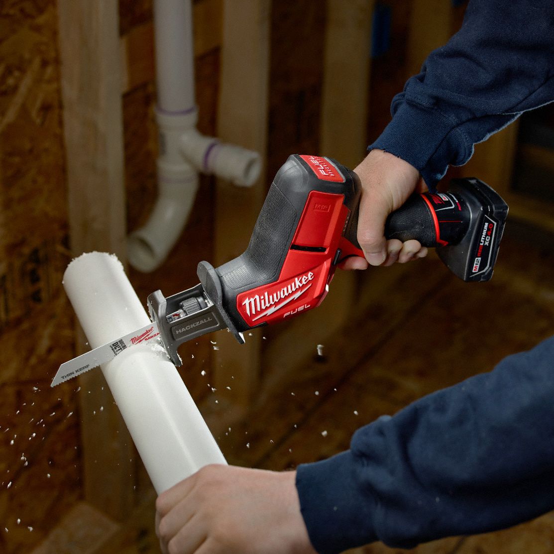 MILWAUKEE Compact, Reciprocating Saw Kit, 5/8 in Stroke Length, 3,000