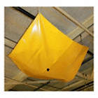 ROOF LEAK DIVERTER/DRIP DAM, 3 X 3 FT, BUNGEE CORDS WITH HOOKS MOUNTED, PVC, YELLOW