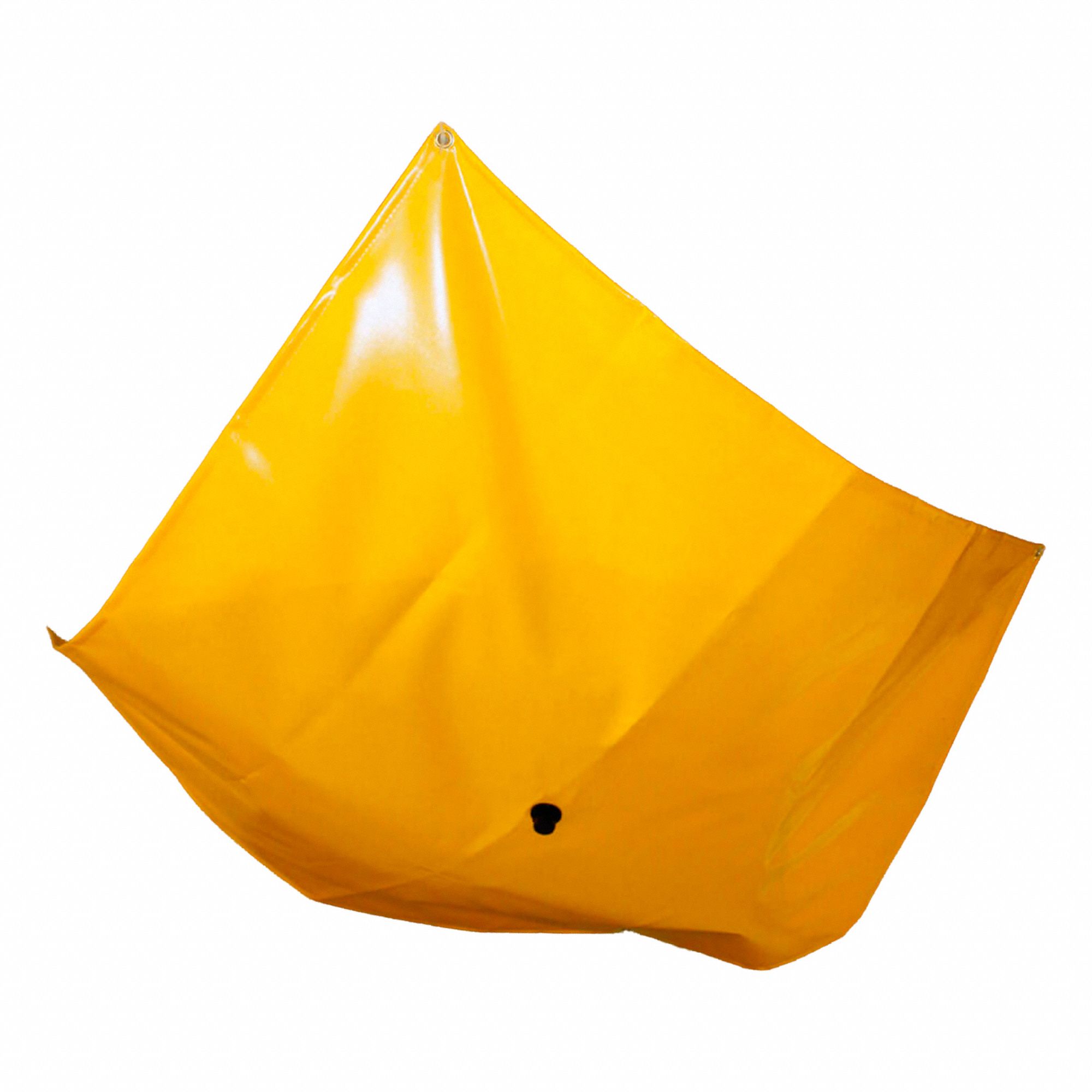 DÉFLECTEUR DE FUITES POUR TOITURE, 3 X 3 PI, CORDONS ÉLASTIQUES AVEC CROCHETS FIXÉS, PVC, JAUNE