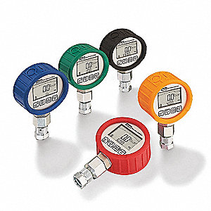DIGITAL PRESSURE GAUGE FOR EMA3 COUPLER, 0 TO 8700 PSI, TEMP 14 ° F TO 122 ° F, RED