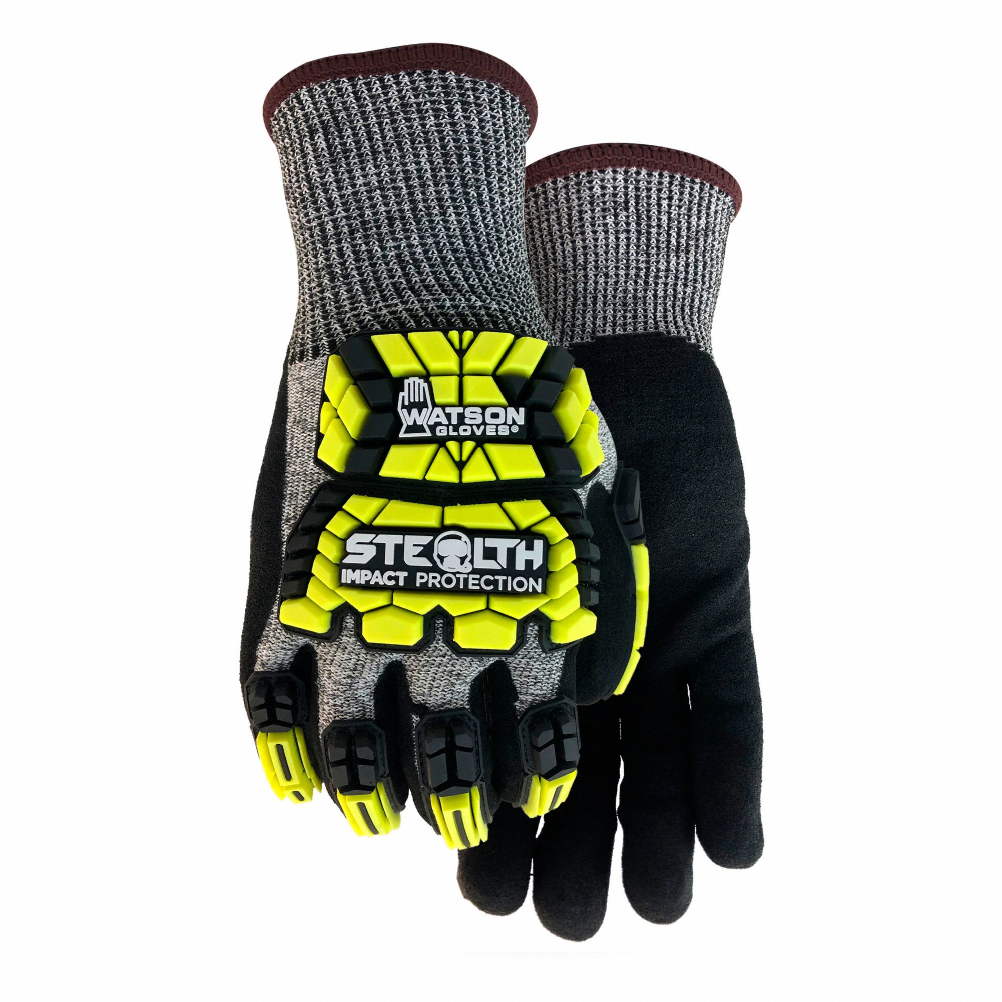 GLOVES, CUT/ABRASION-RESISTANT, SIZE SMALL, BLACK/GREY, ARAMIDE/THERMO PLASTIC RUBBER/NITRILE