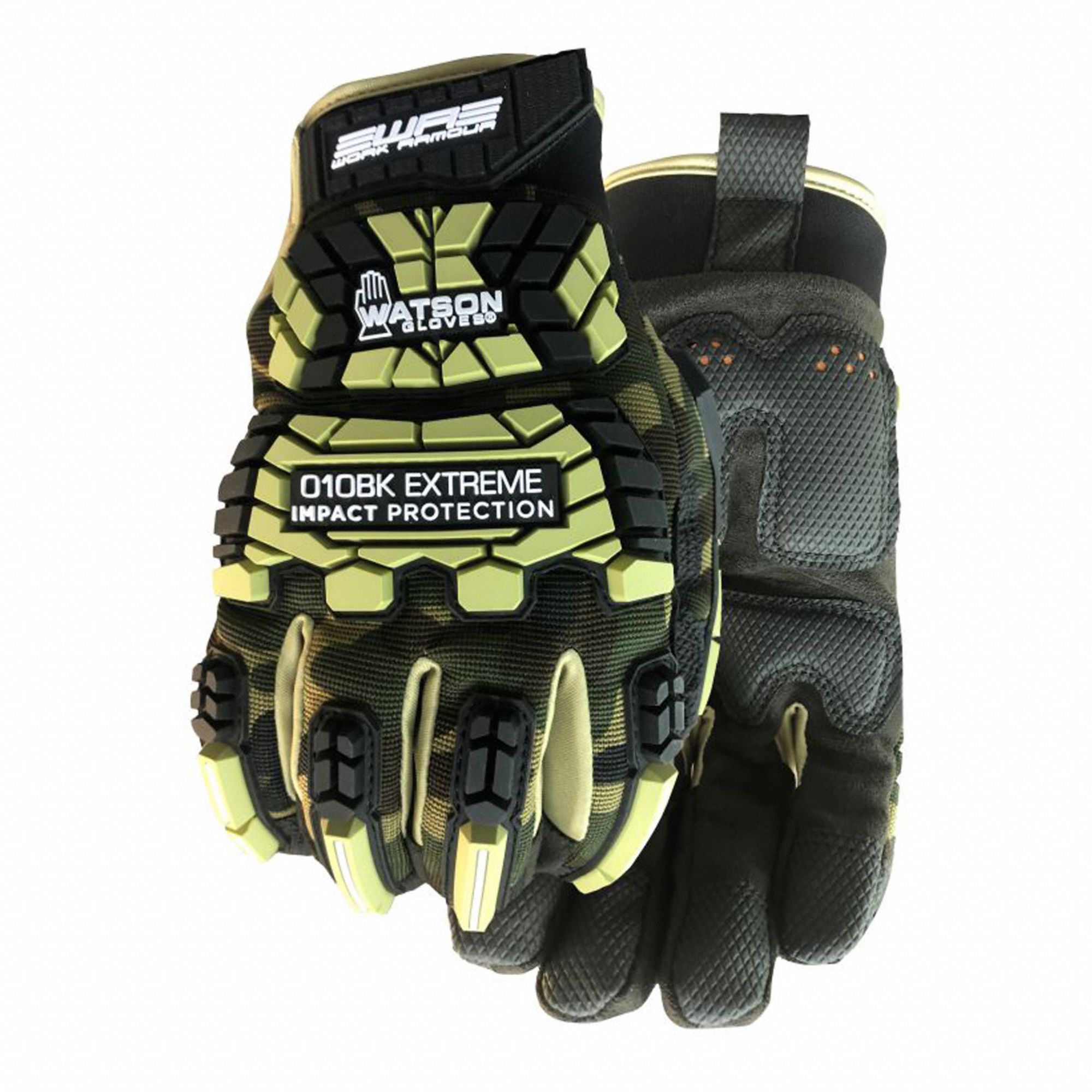 WATSON GLOVES ANTIVIBRATION GLOVES, XXL, 9 IN, SLIPON CUFF, DURAFIBRE