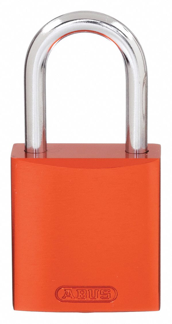 Lockout Padlock, KA, Orange, 2-17/32"H