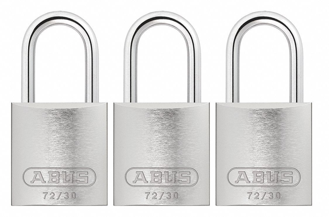 Lockout Padlock KA Silver 2-17/32 H PK3